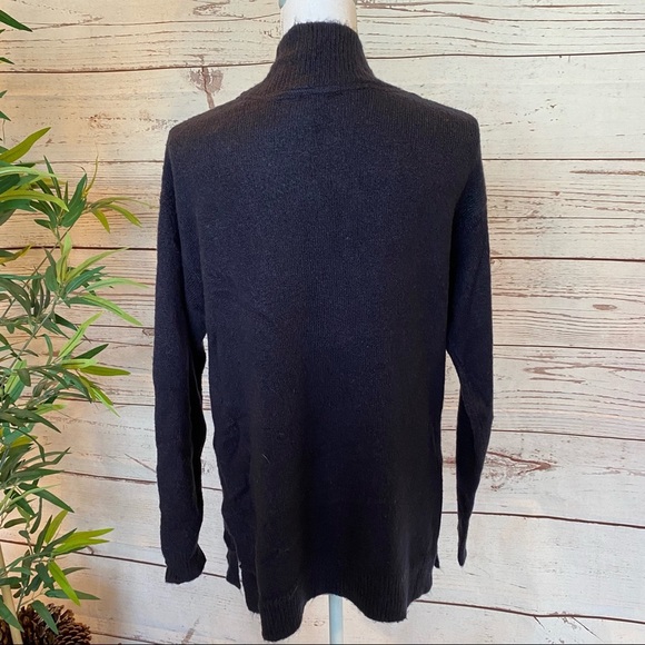 RDI Deep V-Neck Tunic Knit Split Hem Sweater NWT - Picture 6 of 7